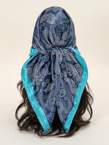 Women'S Floral & Paisley Print Scarf, Boho Style Printed Bandana for Daily Wear, Trendy All-Match & Exquisite Bandana for Birthday Gift, Elegant Hair Accessories